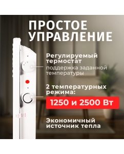 Купить Конвектор Ресанта ОК-2500 белый  в E-mobi