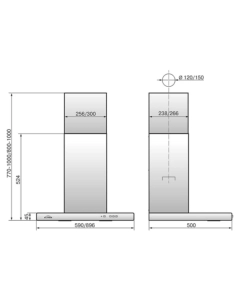 Купить Вытяжка настенная ELIKOR KVADRA 90P-650-K3D бежевый  в E-mobi