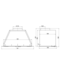 Купить Вытяжка встраиваемая ELIKOR Flat 72П-650-К3Д белый  в E-mobi