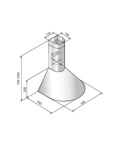 Купить Вытяжка настенная ELIKOR Эпсилон 50Н-430-П3Л серебристый в E-mobi