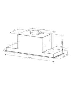Купить Вытяжка встраиваемая Korting KHI 6777 GN черная  в E-mobi