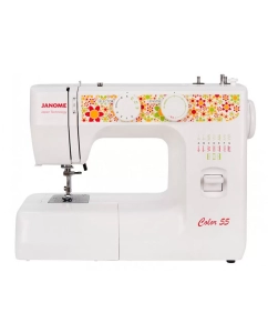 Купить Швейная машина Janome MX 55 белый, оранжевый в E-mobi