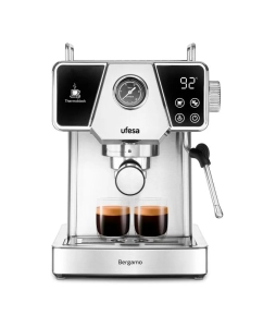 Купить Рожковая кофеварка Ufesa Bergamo серебристый в E-mobi