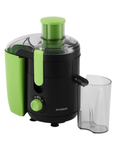 Купить Соковыжималка центробежная HYUNDAI HY-JE1625 500 Вт черный; зеленый  в E-mobi