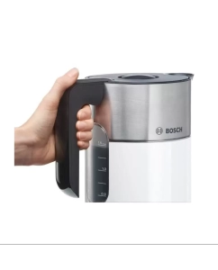 Купить Чайник электрический Bosch TWK8611 1.5 л белый, серебристый  в E-mobi