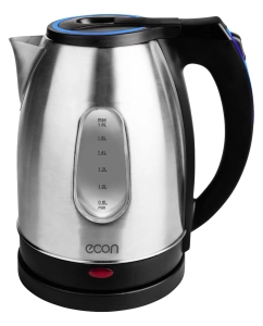 Купить Чайник электрический ECON ECO-1881KE 1.8 л серебристый, синий в E-mobi