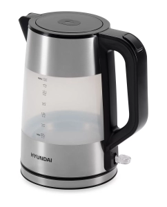 Купить Чайник электрический HYUNDAI HYK-P4026 1.9 л серебристый, черный  в E-mobi