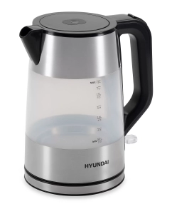 Купить Чайник электрический HYUNDAI HYK-P4026 1.9 л серебристый, черный  в E-mobi
