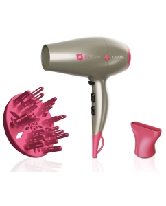 Купить Фен GA.MA DIAMOND MY STYLE 2300 Вт серый, розовый в E-mobi