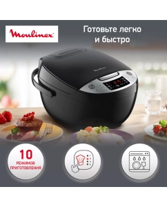 Купить Мультиварка Moulinex Simply Cook MK611832, черный в E-mobi