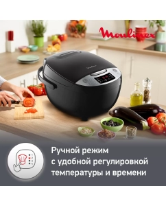 Купить Мультиварка Moulinex Simply Cook MK611832, черный  в E-mobi