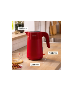Купить Чайник электрический Bosch TWK 2M164 1.7 л красный  в E-mobi