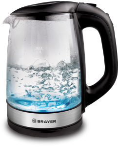 Купить Чайник электрический Brayer BR-1040BK 2 л прозрачный в E-mobi
