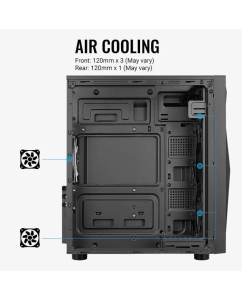 Купить Корпус компьютерный AeroCool Glider Cosmo Black  в E-mobi