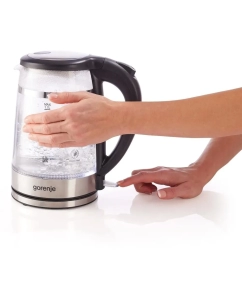 Купить Чайник электрический Gorenje K17GDW 1.7 л черный  в E-mobi