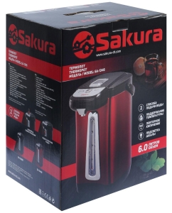 Купить Термопот SAKURA SA-1346R 6 л красный  в E-mobi