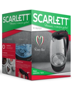 Купить Чайник электрический Scarlett SC-EK27G71 прозрачный  в E-mobi