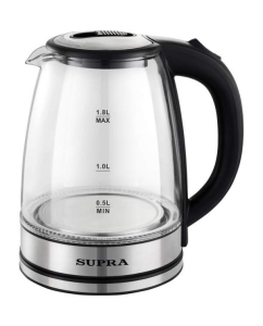 Купить Чайник электрический Supra KES-1852G 1.8 л серебристый, черный в E-mobi