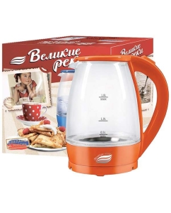 Купить Чайник электрический Великие Реки Дон-1 1.8 л оранжевый  в E-mobi