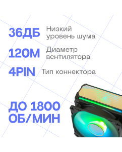 Купить Кулер для процессора Eurocase 5PI120ARGB (Eurocase 5PI120ARGB)  в E-mobi