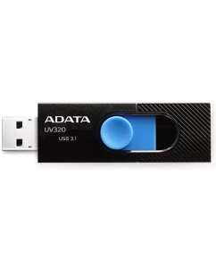 Купить Флешка ADATA UV320 64ГБ Black/Blue (AUV320-64G-RBKBL) в E-mobi