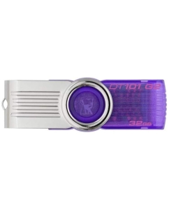 Купить Флешка Kingston DataTraveler 101 G2 32ГБ Silver/Purple (DT101G2/32GB) в E-mobi