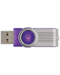 Купить Флешка Kingston DataTraveler 101 G2 32ГБ Silver/Purple (DT101G2/32GB)  в E-mobi
