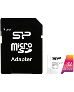 Купить Карта памяти Silicon Power Micro SDHC 32Гб Elite (SP032GBSTHBV1V20SP)  в E-mobi