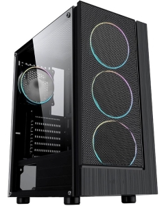 Купить Корпус компьютерный Formula F-33RGB черный в E-mobi