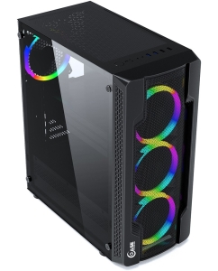Купить Корпус компьютерный Powercase Mistral X4 Mesh LED (CMIXB-L4) Black  в E-mobi