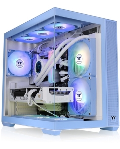Купить Корпус компьютерный Thermaltake 380 TG ARGB (CA-1Z2-00MFWN-00) синий в E-mobi
