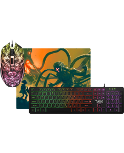 Купить Игровой набор Defender Tark C-779 RU,Light,мышь+клавиатура+ковер в E-mobi