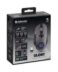 Купить Беспроводная игровая мышь Defender Glory GM-514 черный  в E-mobi