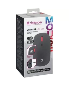 Купить Беспроводная мышь Defender MB-635 Vitrual черный  в E-mobi