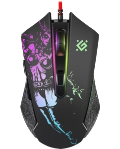 Купить Проводная игровая мышь Defender Sin-Sister GM-933 черный в E-mobi