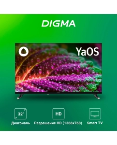 Купить Телевизор DIGMA DM-LED32SBB32, 32&quot;(81 см), HD  в E-mobi