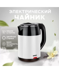 Купить Чайник электрический BBK EK1709P 1.7 л белый, черный в E-mobi