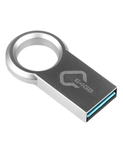 Купить Флешка QUMO Ring 64ГБ Silver (QM64GUD3-Ring) в E-mobi