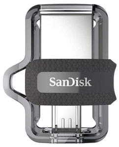 Купить Флешка SanDisk Ultra Dual Drive 128ГБ Grey (SDDD3-128G-G46) в E-mobi