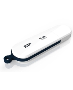 Купить Накопитель USB Silicon Power Blaze B32 64Gb, USB 3.2, белый  в E-mobi