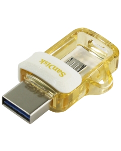 Купить Флешка SanDisk Ultra Dual Drive 64ГБ White/Gold (SDDD3-064G-G46GW) в E-mobi