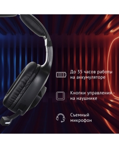 Купить Наушники с микрофоном OKLICK HS-L575G черный  в E-mobi