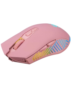 Купить Мышь Defender Pandora GM-502, игровая, оптическая, беспроводная, USB, розовый в E-mobi