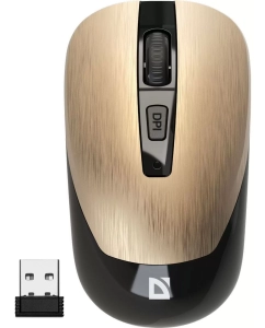 Купить Беспроводная мышь Defender Wave MM-995 золотистый в E-mobi