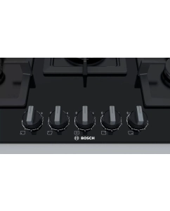 Купить Встраиваемая варочная панель газовая Bosch Serie 6 PPQ7A6B20 черный  в E-mobi