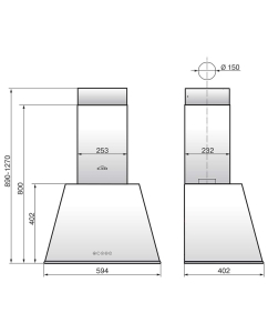 Купить Вытяжка настенная ELIKOR Гамма 60П-650-Э3Д крем/бронза  в E-mobi