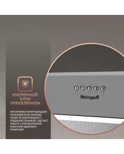 Купить Вытяжка встраиваемая Weissgauff BOX 850 IX Silver  в E-mobi
