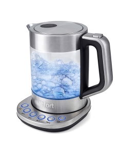 Купить Чайник электрический Kitfort KT-616 1.5 л серебристый  в E-mobi