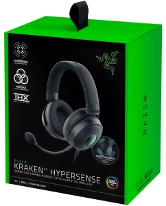 Купить Игровые наушники Razer Kraken V3 Hypersense черный (RZ04-03770100-R3M1)  в E-mobi