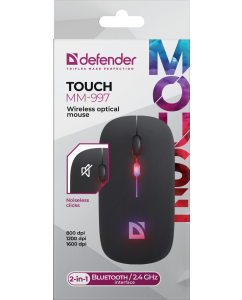 Купить Беспроводная мышь Defender Touch MM-997 черный  в E-mobi